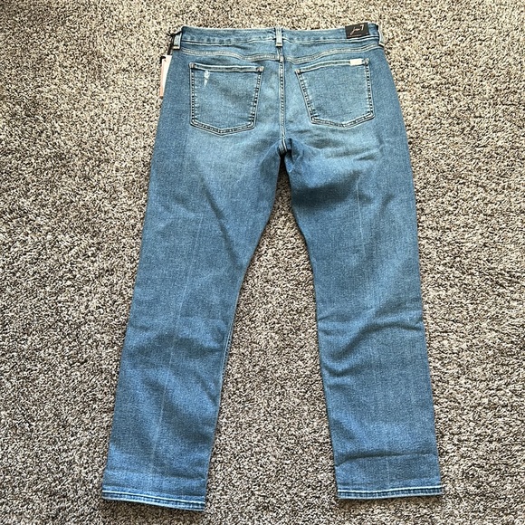 NWT Jen7 by 7 For All Mankind Slim Boyfriend Jeans 12 Robin Destroyed - Picture 8 of 9